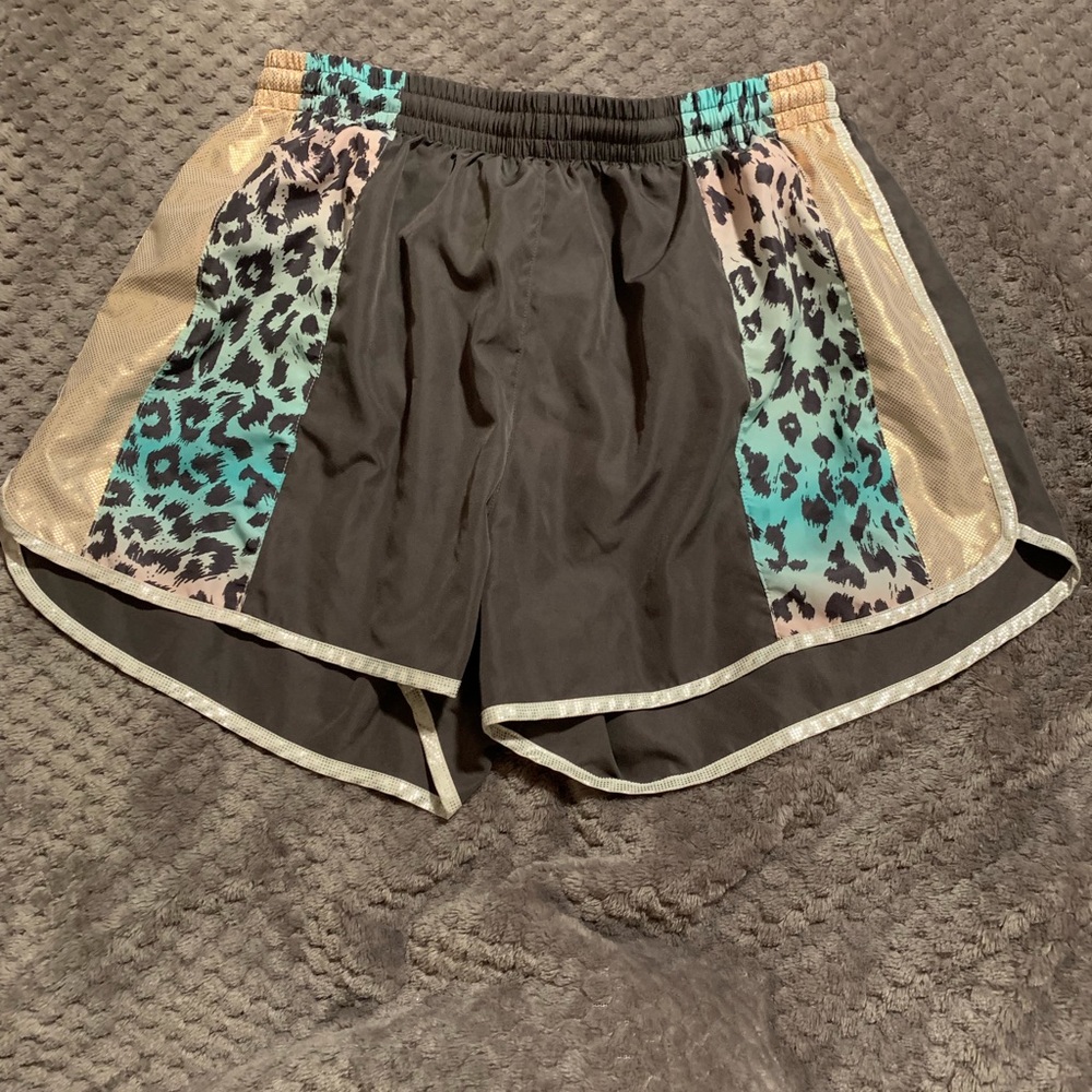 Pink workout shorts